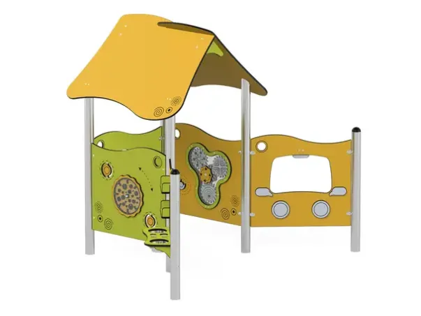 Milo lekehus med aktivitetspaneler