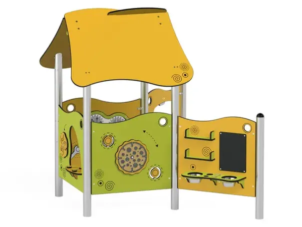 Milo lekehus med aktivitetspaneler