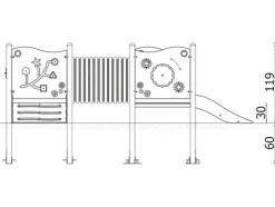 Milo lekeplattform med tunnel