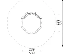 Milo sandkasse med aktivitetspaneler