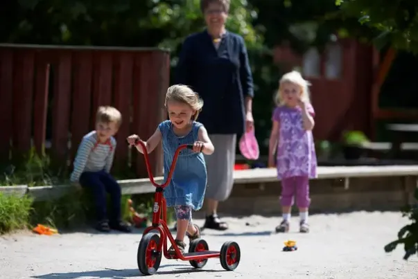 Mini Viking sparkesykkel med to bakhjul