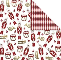 Mønstret papir julepakke