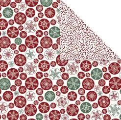 Mønstret papir julepakke