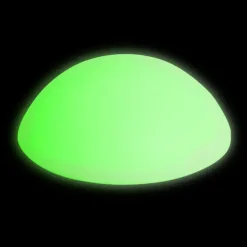 Mood lysende stein med flat underside