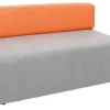Mood sofa grå/oransje