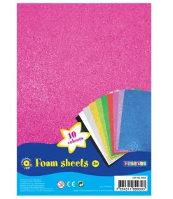 Mosegummi glitter A4