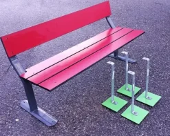 Nedgravingsfundament parkmøbler Lappset