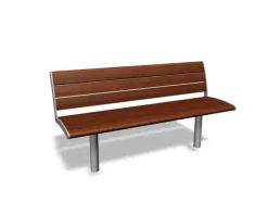 NIFO benk med rygg,uten armlener 3 seter