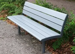 NIFO benk med rygg,uten armlener 3 seter