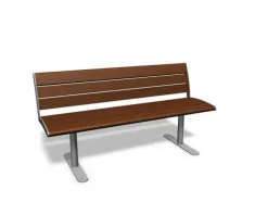 NIFO benk med rygg,uten armlener 3 seter