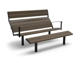 NIFO Easy Solbenk med fotskammel