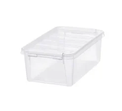 Oppbevaringskasse transparent m/lokk