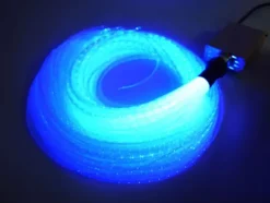 Optiske lysfibre med lyskilde