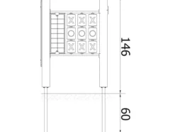 Orbis lekepanel bondesjakk og krittavle
