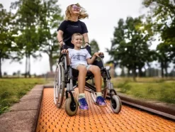 Orta trampoline universell SBR rødbrun