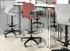 Os elevstol m/fotring Lys grå