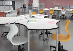 Os elevstol Mini m/hjul Lys grå