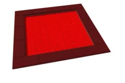 Pako trampoline SBR kant rødbrun