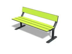 Park Finno laminat benk med rygg