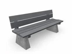 Park Rest benk med rygg