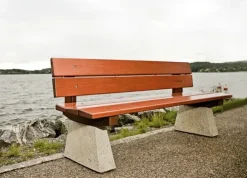 Park Rest benk med rygg