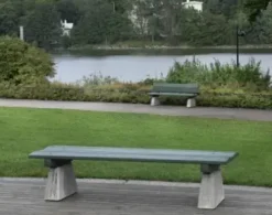 Park Rest benk med rygg