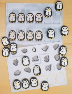 Pingviner kodesteiner aktivitetskort