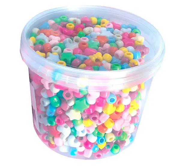 Plastperler store hull