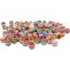 Plastperler stripete runde