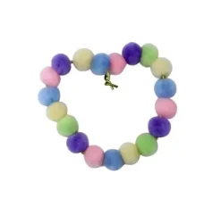 Pompon-perler pastell