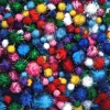 Pompons glitter