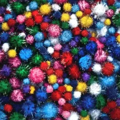 Pompons glitter