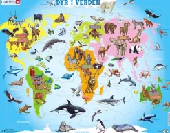 Puslespill dyr i verden