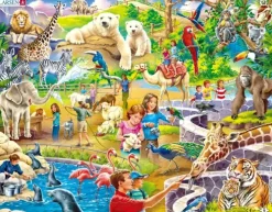 Puslespill dyrepark