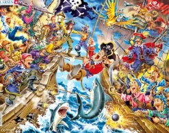 Puslespill sjørøverkamp