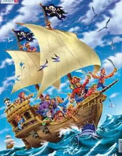 Puslespill sjørøverskip