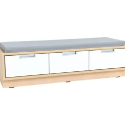 Quadro benk med madrass grå