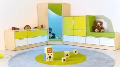 Quadro gjemmehjørne med ledlys