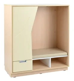 Quadro gjemmskap kremhvit