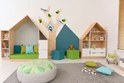 Quadro hus med 3 hyller