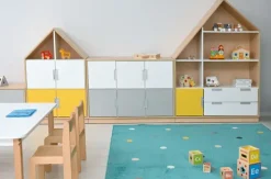 Quadro hus med 3 hyller