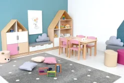 Quadro hus med 2 hyller