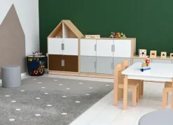 Quadro liten dør til skillevegg beige