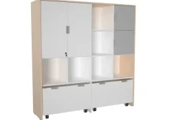 Quadro låsbare dører hvit