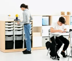 Quadro M+ skuffereol for plastskuffer