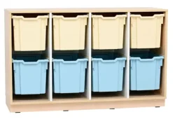 Quadro plastskuff jumbo lys blå