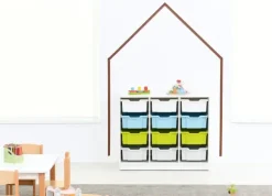 Quadro plastskuff medium lys blå