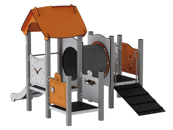 Quadro Play lekeplattform med tunnel