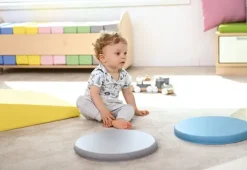 Quadro sitteputer lys blå, 5 stk