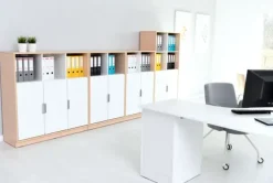 Quadro stor dør til skillevegg hvit